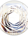 Khazakstan Dendrite crystals macro - Modern Round or Oval Wall Mirror - Whirl