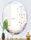 Khazakstan Dendrite crystals macro - Modern Round or Oval Wall Mirror - Triple C