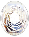 Khazakstan Dendrite crystals macro - Modern Round or Oval Wall Mirror - Whirl