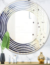 Moss Agate bush - Modern Round or Oval Wall Mirror - Wave
