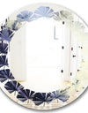 Moss Agate bush - Modern Round or Oval Wall Mirror - Leaves