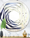 Moss Agate bush - Modern Round or Oval Wall Mirror - Whirl