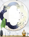 Moss Agate bush - Modern Round or Oval Wall Mirror - Quatrefoil