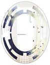 Moss Agate bush - Modern Round or Oval Wall Mirror - Space