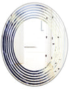 Moss Agate bush - Modern Round or Oval Wall Mirror - Wave