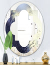 Moss Agate bush - Modern Round or Oval Wall Mirror - Quatrefoil