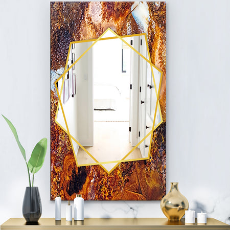 Brown Moss Agate - Modern Mirror - Frameless Contemporary Wall Mirror