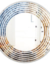 China Moss Agate - Modern Round or Oval Wall Mirror - Wave