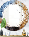 China Moss Agate - Modern Round or Oval Wall Mirror - Triple C
