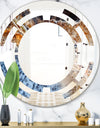 Close Up - Modern Round or Oval Wall Mirror - Space