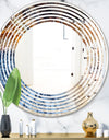 Close Up - Modern Round or Oval Wall Mirror - Wave
