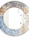 Close Up - Modern Round or Oval Wall Mirror - Wave