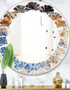 Close Up - Modern Round or Oval Wall Mirror - Leaves