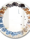 Close Up - Modern Round or Oval Wall Mirror - Leaves
