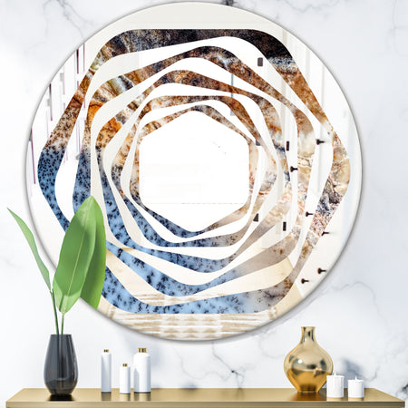 Close Up - Modern Round or Oval Wall Mirror - Whirl