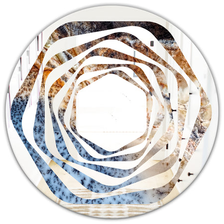 Close Up - Modern Round or Oval Wall Mirror - Whirl