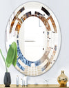 Close Up - Modern Round or Oval Wall Mirror - Space