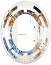 Close Up - Modern Round or Oval Wall Mirror - Space