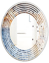 Close Up - Modern Round or Oval Wall Mirror - Wave