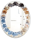 Close Up - Modern Round or Oval Wall Mirror - Leaves