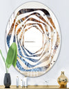 Close Up - Modern Round or Oval Wall Mirror - Whirl