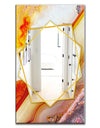 Colors Of The Sun Agate - Modern Mirror - Frameless Contemporary Wall Mirror