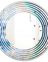 Agate beautiful colorful slices and texture - Modern Round or Oval Wall Mirror - Wave