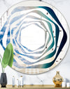 Agate beautiful colorful slices and texture - Modern Round or Oval Wall Mirror - Whirl