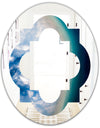 Agate beautiful colorful slices and texture - Modern Round or Oval Wall Mirror - Quatrefoil