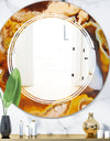 Natural brown agate - Modern Round or Oval Wall Mirror - Triple C