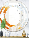 True Yellow Stone - Modern Round or Oval Wall Mirror - Space