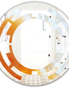 True Yellow Stone - Modern Round or Oval Wall Mirror - Space