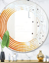 True Yellow Stone - Modern Round or Oval Wall Mirror - Wave