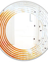 True Yellow Stone - Modern Round or Oval Wall Mirror - Wave