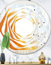 True Yellow Stone - Modern Round or Oval Wall Mirror - Whirl