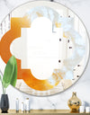 True Yellow Stone - Modern Round or Oval Wall Mirror - Quatrefoil