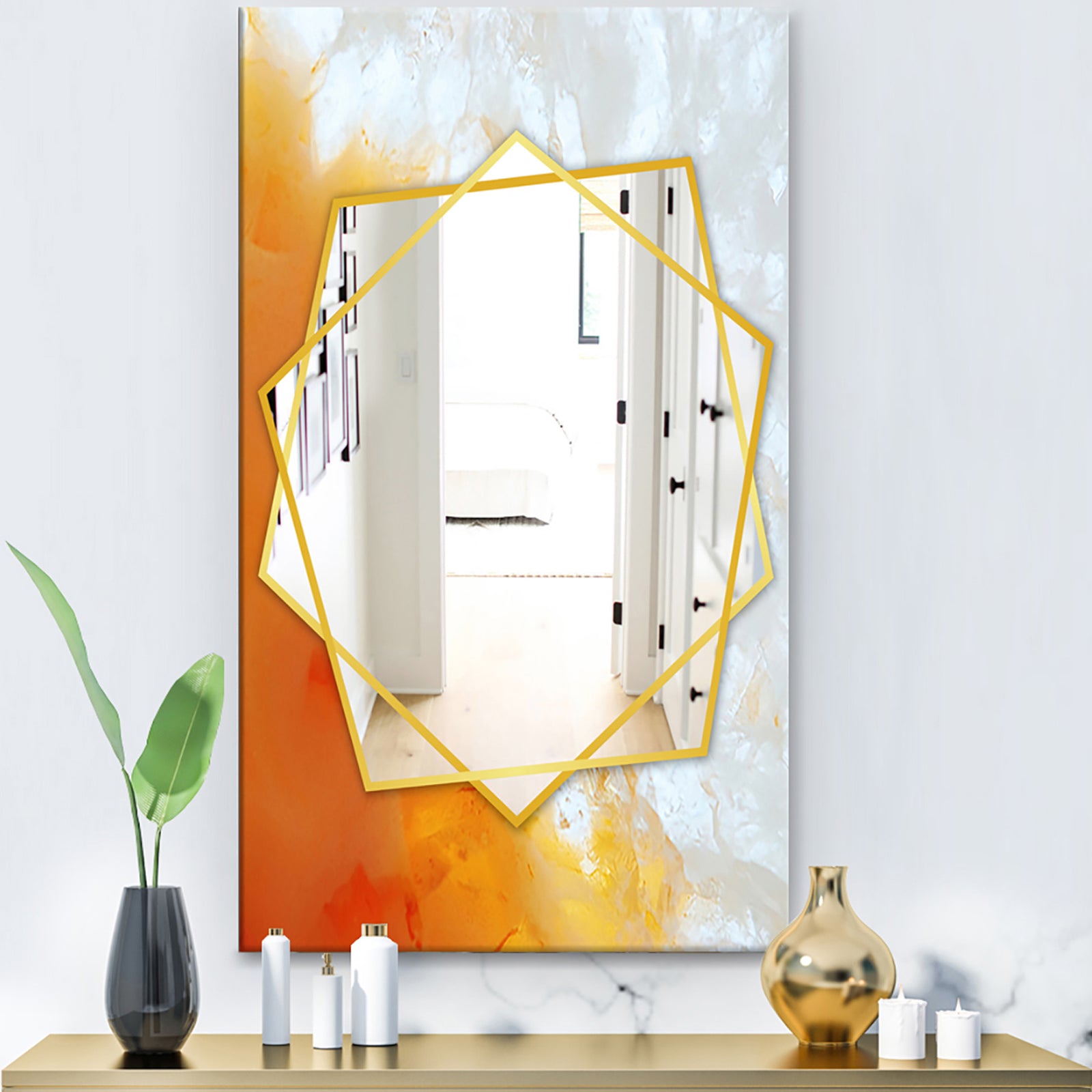 True Yellow Stone - Modern Mirror - Frameless Contemporary Wall Mirror