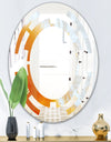 True Yellow Stone - Modern Round or Oval Wall Mirror - Space