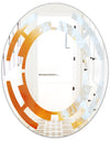 True Yellow Stone - Modern Round or Oval Wall Mirror - Space