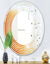 True Yellow Stone - Modern Round or Oval Wall Mirror - Wave