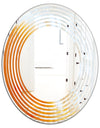 True Yellow Stone - Modern Round or Oval Wall Mirror - Wave