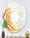 True Yellow Stone - Modern Round or Oval Wall Mirror - Whirl