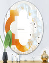 True Yellow Stone - Modern Round or Oval Wall Mirror - Quatrefoil