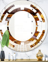 Sand Close Up - Modern Round or Oval Wall Mirror - Space