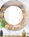 Sand Close Up - Modern Round or Oval Wall Mirror - Wave