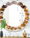 Sand Close Up - Modern Round or Oval Wall Mirror - Leaves