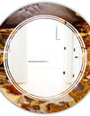 Sand Close Up - Modern Round or Oval Wall Mirror - Triple C
