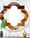 Sand Close Up - Modern Round or Oval Wall Mirror - Quatrefoil