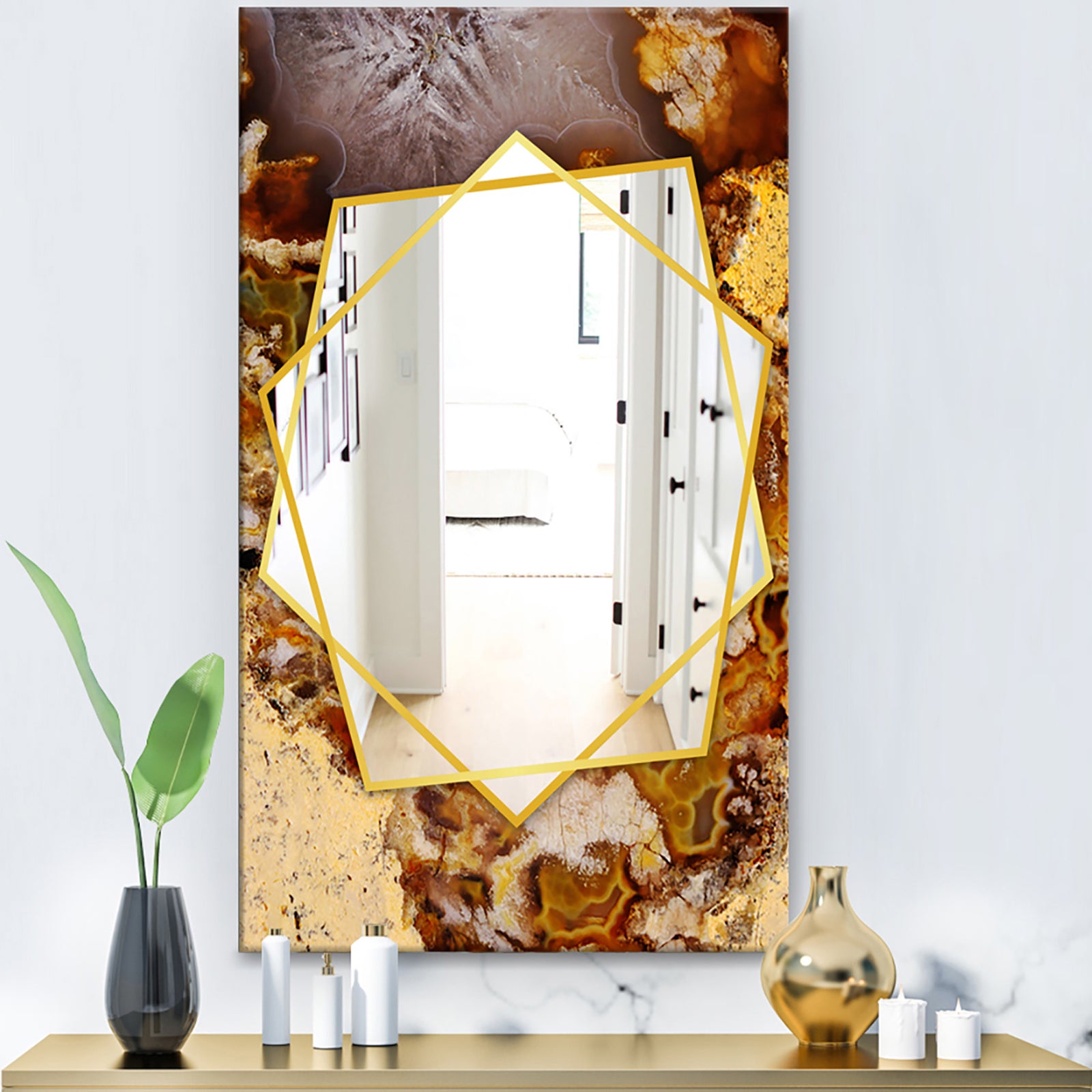 Sand Close Up - Modern Mirror - Frameless Contemporary Wall Mirror