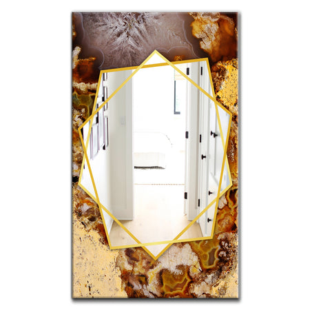 Sand Close Up - Modern Mirror - Frameless Contemporary Wall Mirror